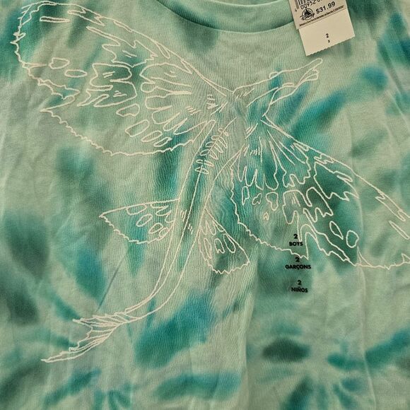 Disney Avatar The Way of Water Skimwing Tie Dye Graphic Tshirt Blue  NWT Sz 2T - Picture 3 of 12